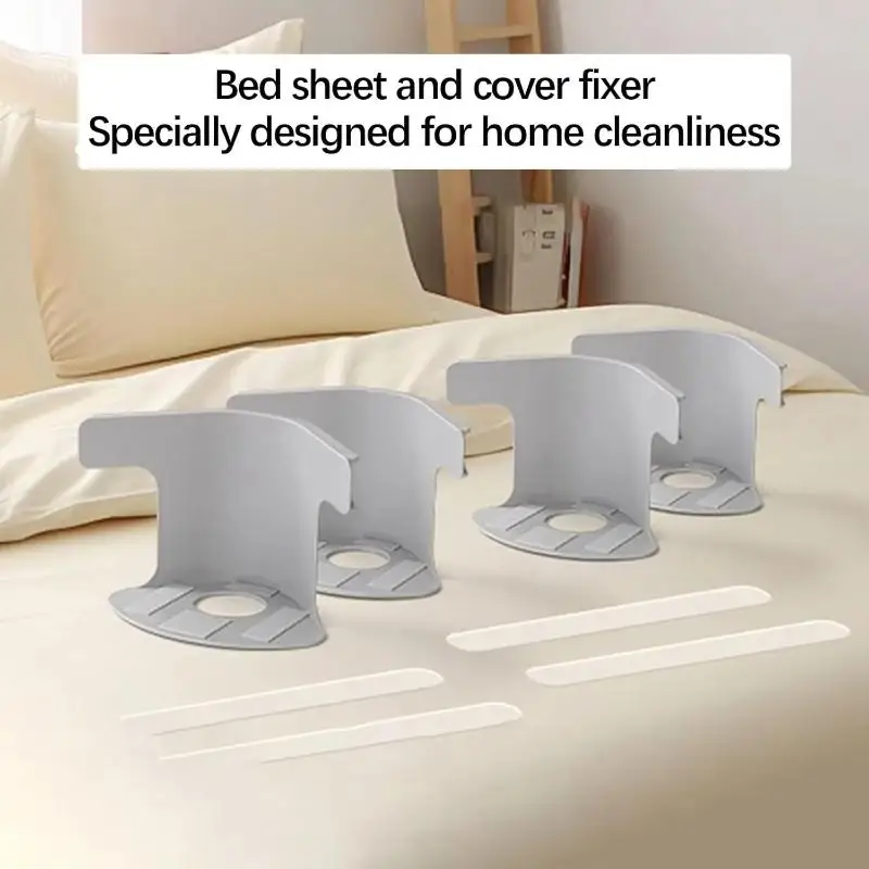 4Pcs Heavy Duty Bedsheet Corner Tightener Clips High-quality Materials Durable And Reliable Bed Sheet Grippers For Protectors