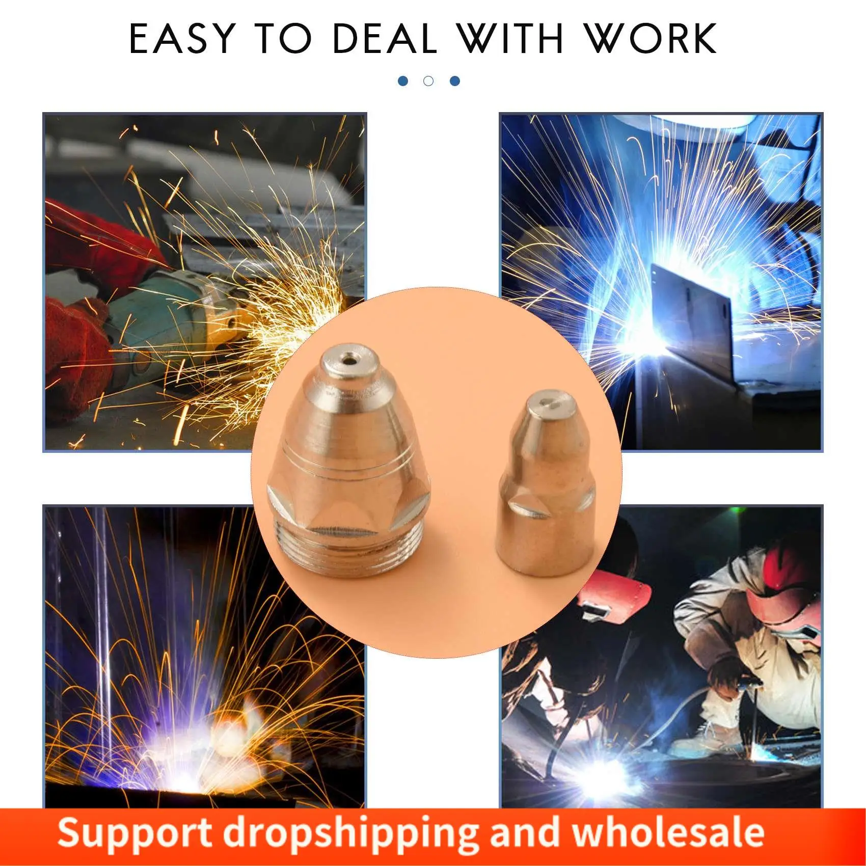 

AA86 30Pcs P80 Plasma Cutting Consumables Kit, Plasma Nozzle, Electrode, P-80 Cutting Plasma Cutting Machine Torch 1.5Mm