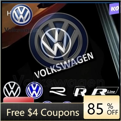 

Наклейка на автомобиль с логотипом VOLKSWAGEN VW, светодиодная проекционная подсветка для дверей, для Volkswagen VW Passat B5 B5.5 Touareg 2000-201