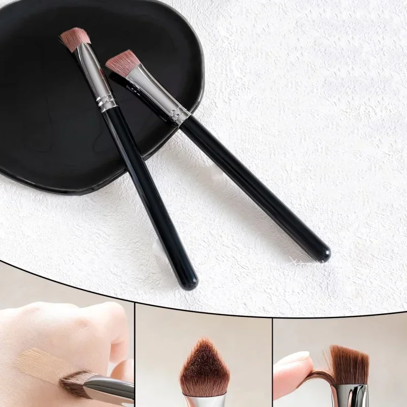 2/3Pcs Triangle Concealer Makeup Brush Highlight Face Contour Foundation Concealer Brush Powderless Traceless Accurate Blending