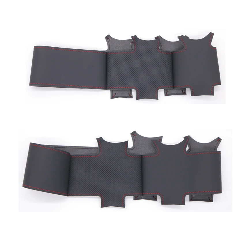 Black Faux Leather Car Steering Wheel Cover for Volkswagen VW Jetta MK3 Golf Polo GTI Passat B4 1991-1998