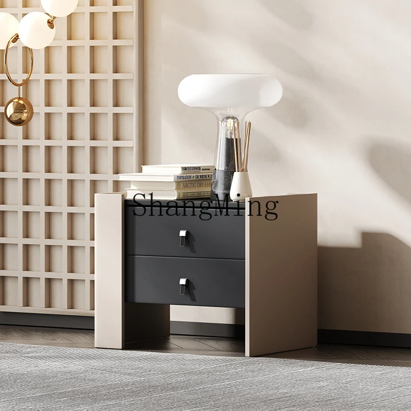 

CL minimalist bedside table bedroom locker modern minimalist light luxury high-end home storage cabinet