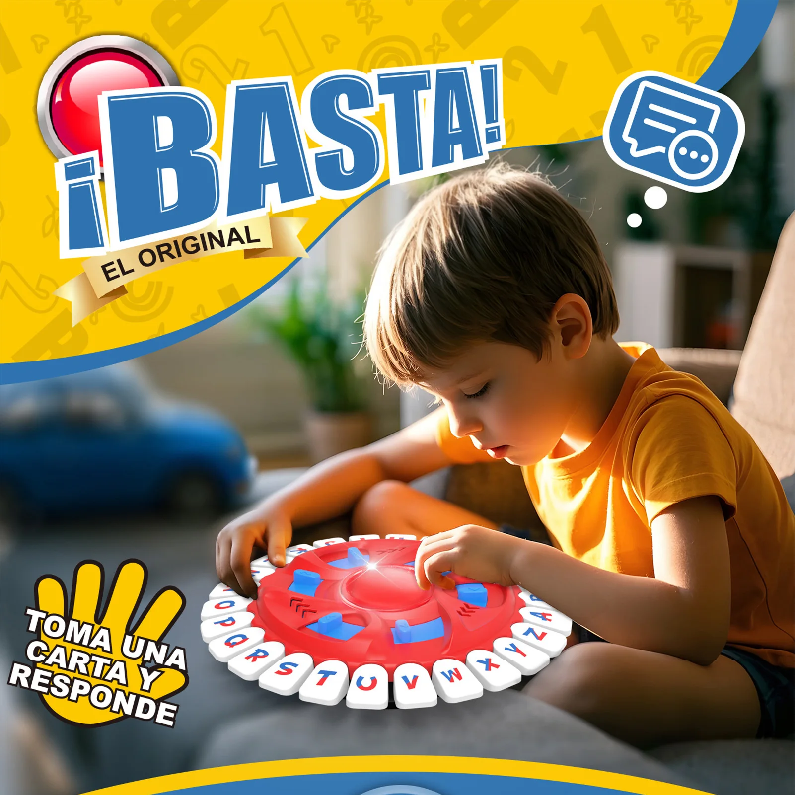 

Fast-Paced Alphabet Spinning Wheel Game Kids Educational Toy Family Interactive Board Game With 36 Cards For Vocabulary Learning