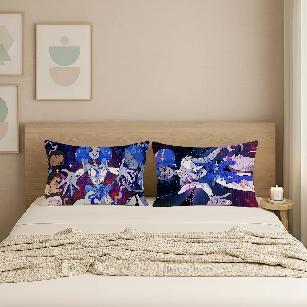 الرسوم المتحركة k-nights of G-Guinevere كيس وسادة مناسبة لمكتب غرفة نوم أريكة ديكور المنزل وسائد مستطيلة