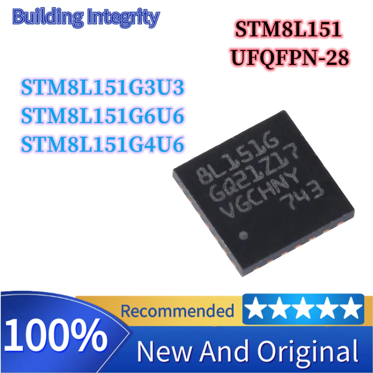 10PCS STM8L151G6U6 …