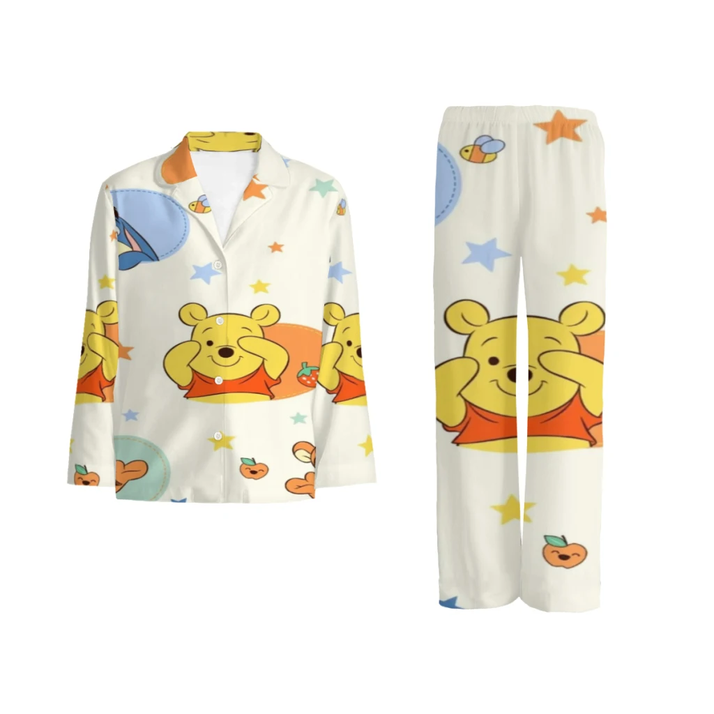 

Disney Winnie The Pooh Complete set of printed pajamas, comfortable/cute/patterne