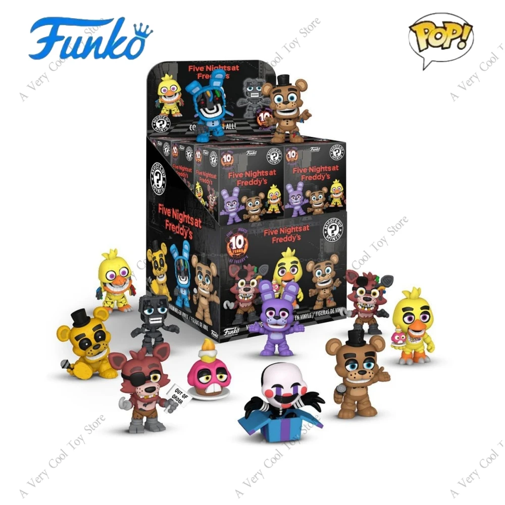 

Five Nights at Freddy's 10-летняя юбилейная Funko Mystery Minis Blind Box Виниловая фигурка Ограниченная серия Коллекционная модель игрушки в подарок