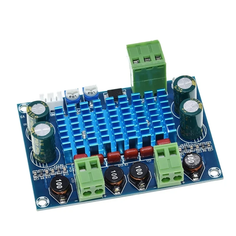 XH-M572 High-power digital power amplifier board TPA3116D2 chassis dedicated for plug-in 5-28V output 120W