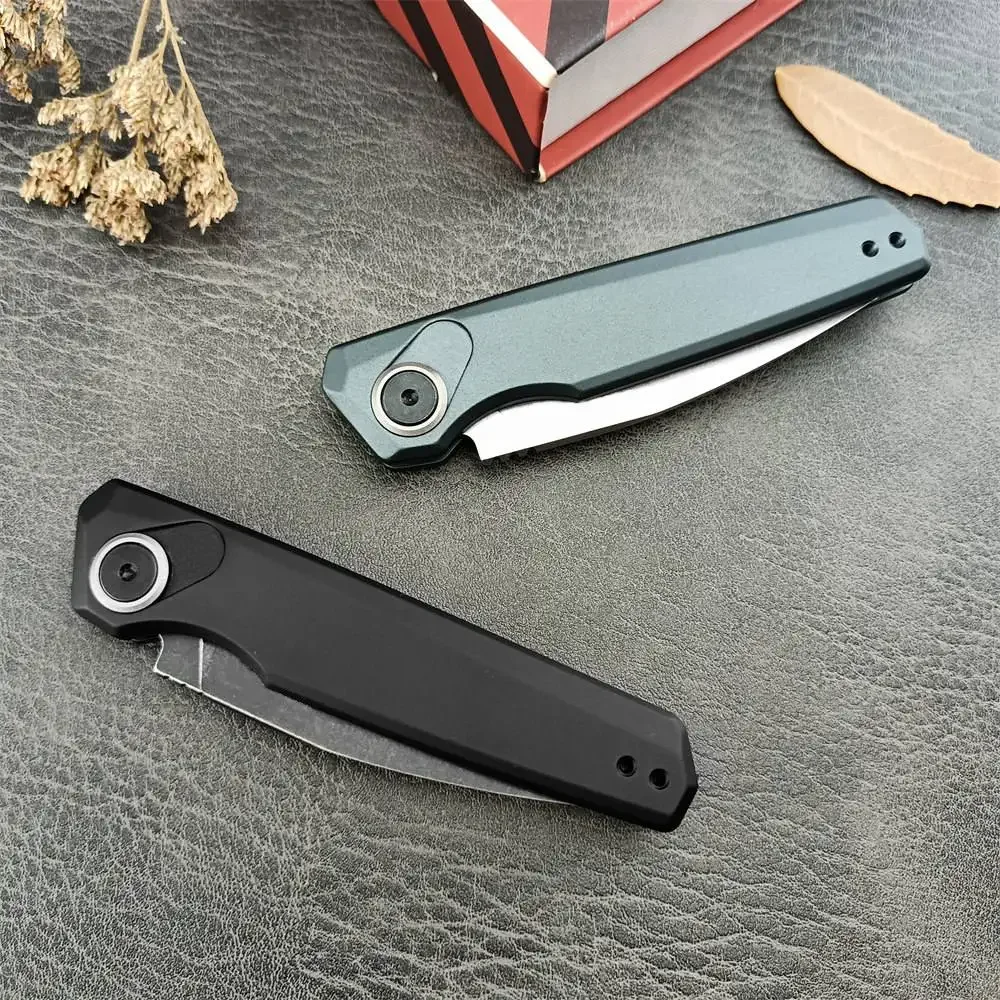 KS 7551 Launch 18 Folding Pocket Knife D2 Steel Blade Aluminum Handle Survival Tactical Knife Self Defense Camping Tools