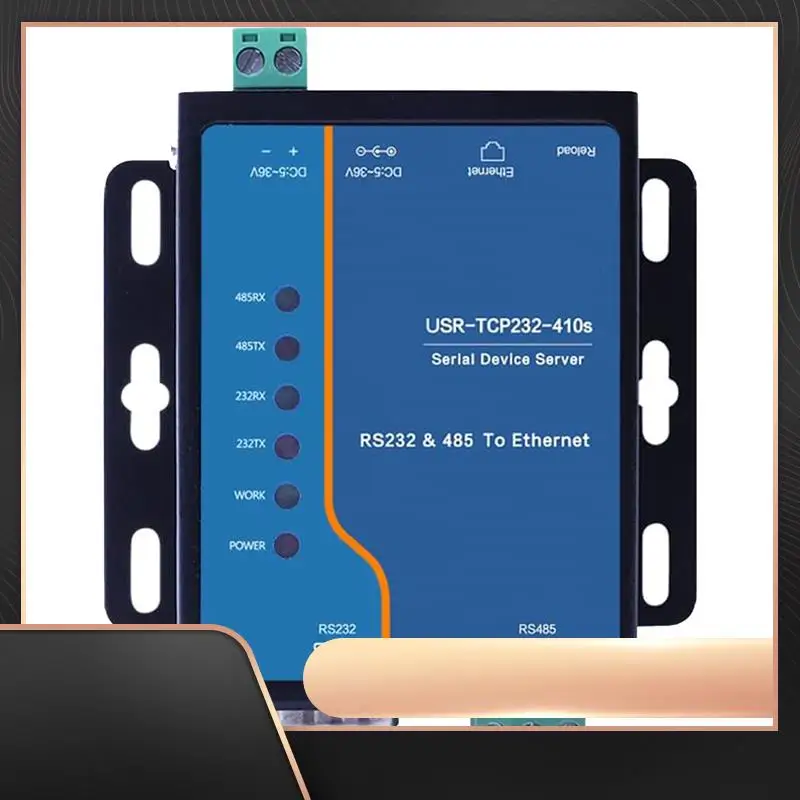 

Serial Server Industrial Grade RS485 Modbus RTU To Ethernet Dual Serial To Ethernet Network Port TCP232-410S-N34R
