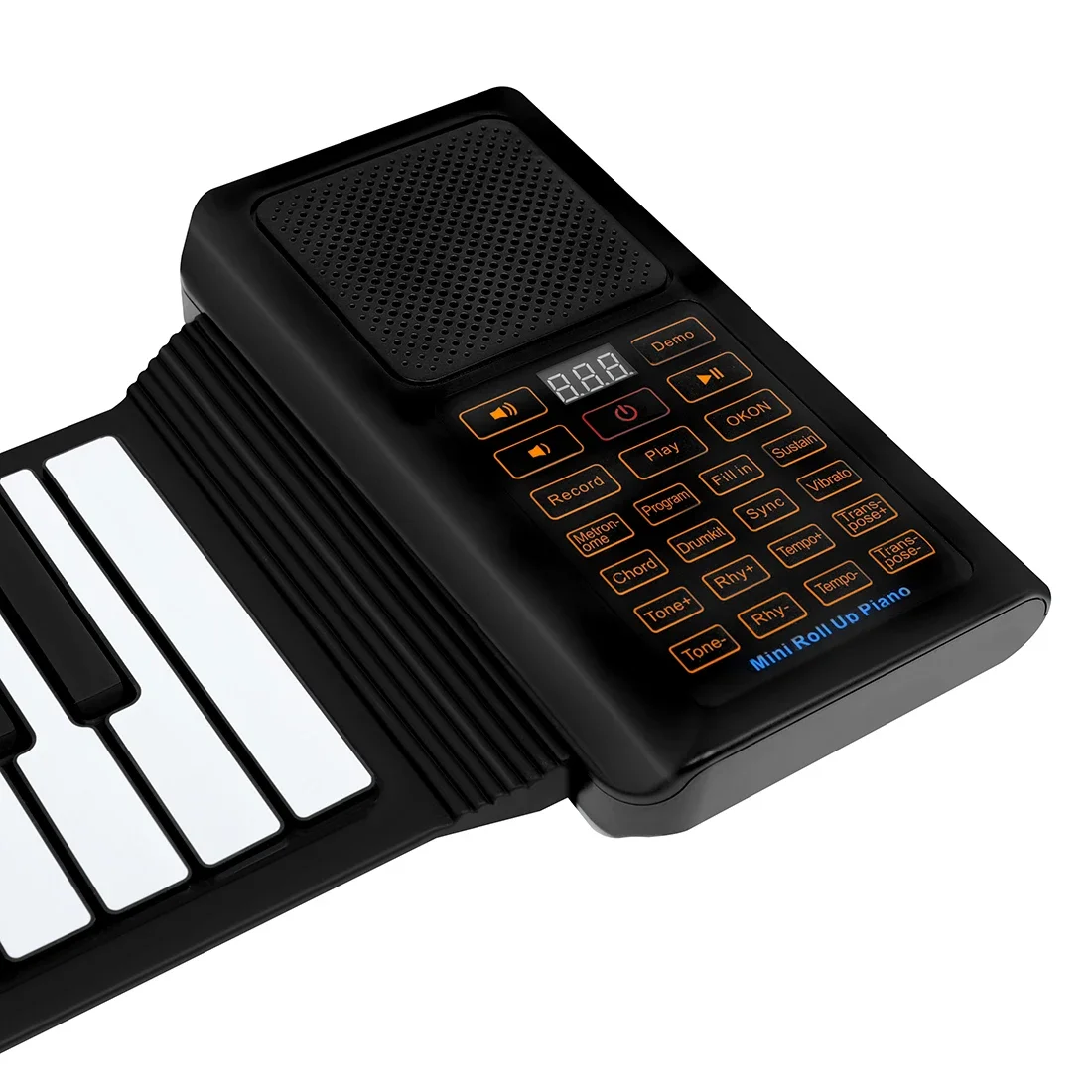 EP-15 Foldable Portable Hand Roll Up Piano 61 Keys Silicone Flexible Soft Keyboard Electronic Piano Kid Education Instrument view 6