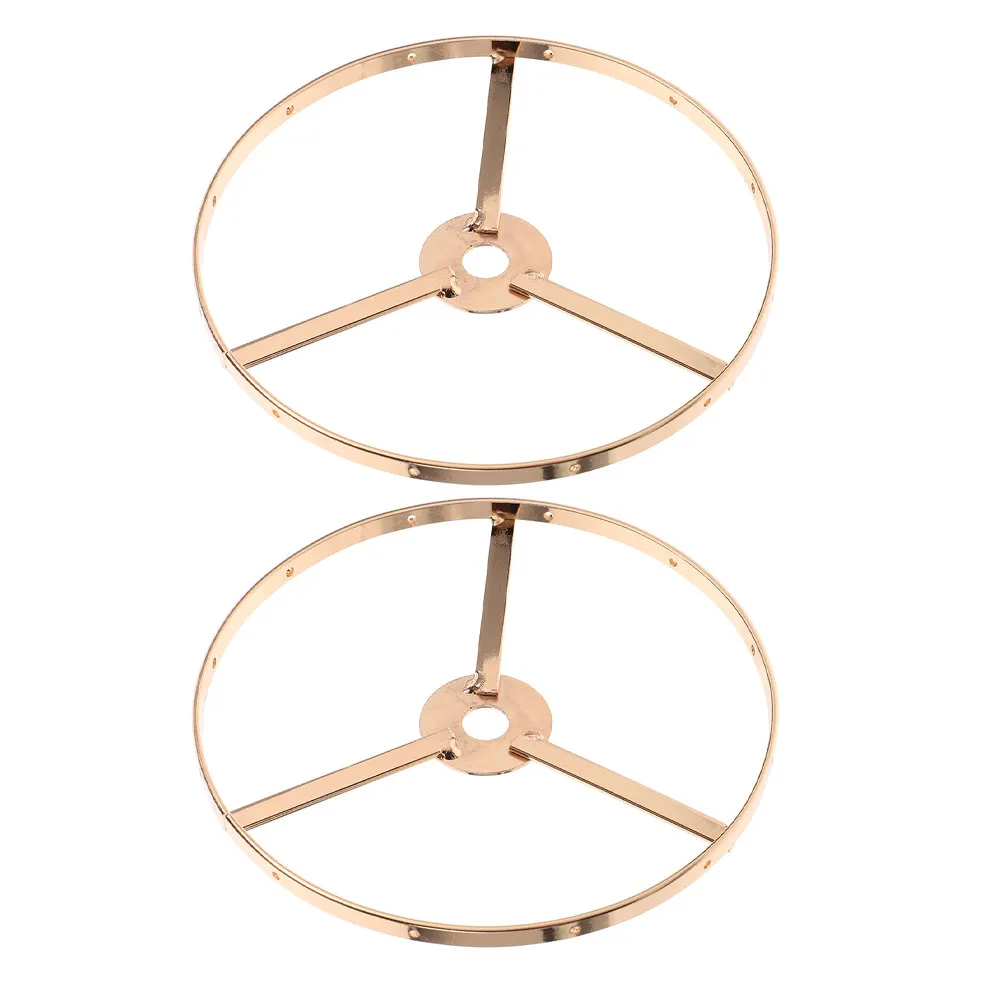 

Комплект из 2 железных колец-держателей для абажуров, для самостоятельной сборки, совместимые с винтажными настольными лампами, проволочные каркасы для абажуров