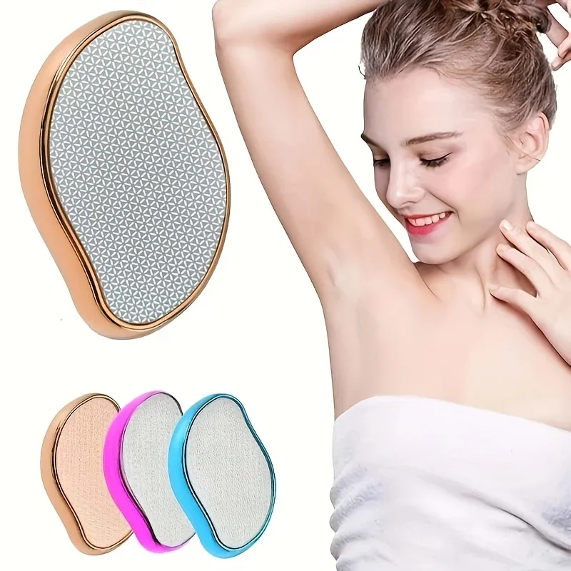 

Waterproof Crystal Hair Eraser for Women & Men,Painless Hair Removal & Exfoliation for Legs, Reusable Nano Glass Depilatory Tool