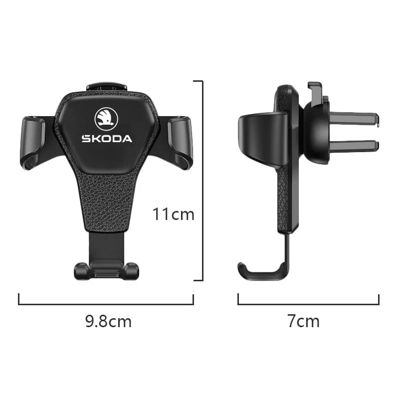 Gravity Car Phone Holder Air Vent Clip Cell Phone Stand Support For Skoda Fabia Superb Yeti Rapid Kodiaq Kamiq Karoq Octavia Mk3