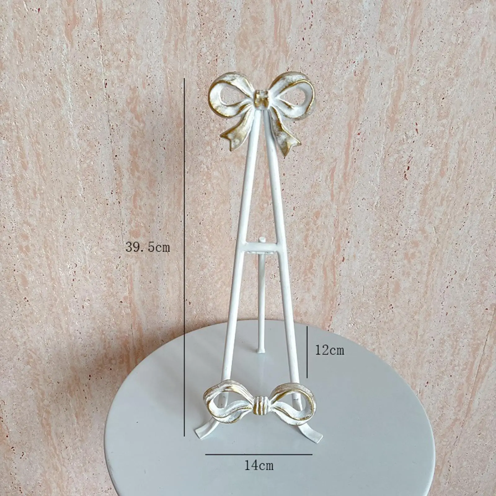 منظم حامل كتب الوصفات الحديدي، إكسسوار قوي أنيق للوحة المزخرفة، رف قراءة ريترو متعدد الأغراض مع تصميم القوس #6