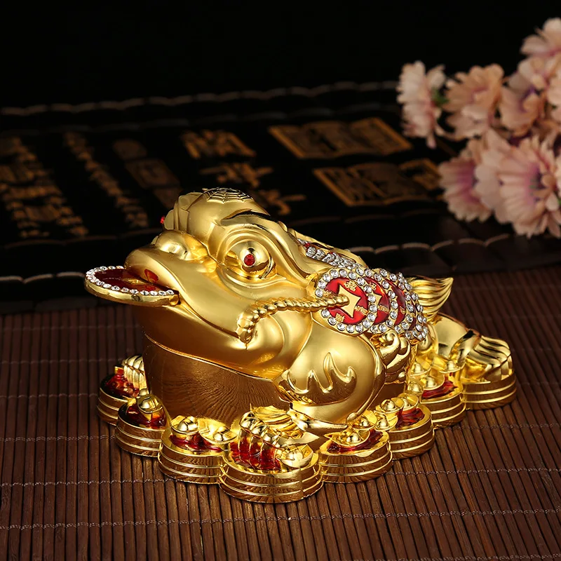 

Europe America HOME living room CAR SHOP Recruit wealth golden Copper JIN CHAN GOOD LUCK FENG SHUI talisman Decorative ornaments