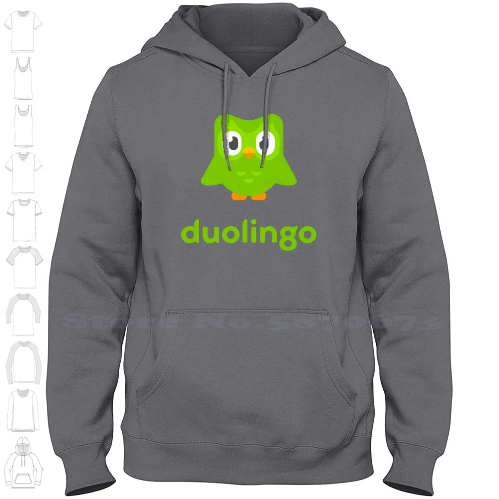 Duolingo Logo Brand Logo 100% Cotton Sweatshirt Hoodie Top Quality Graphic Hoodies