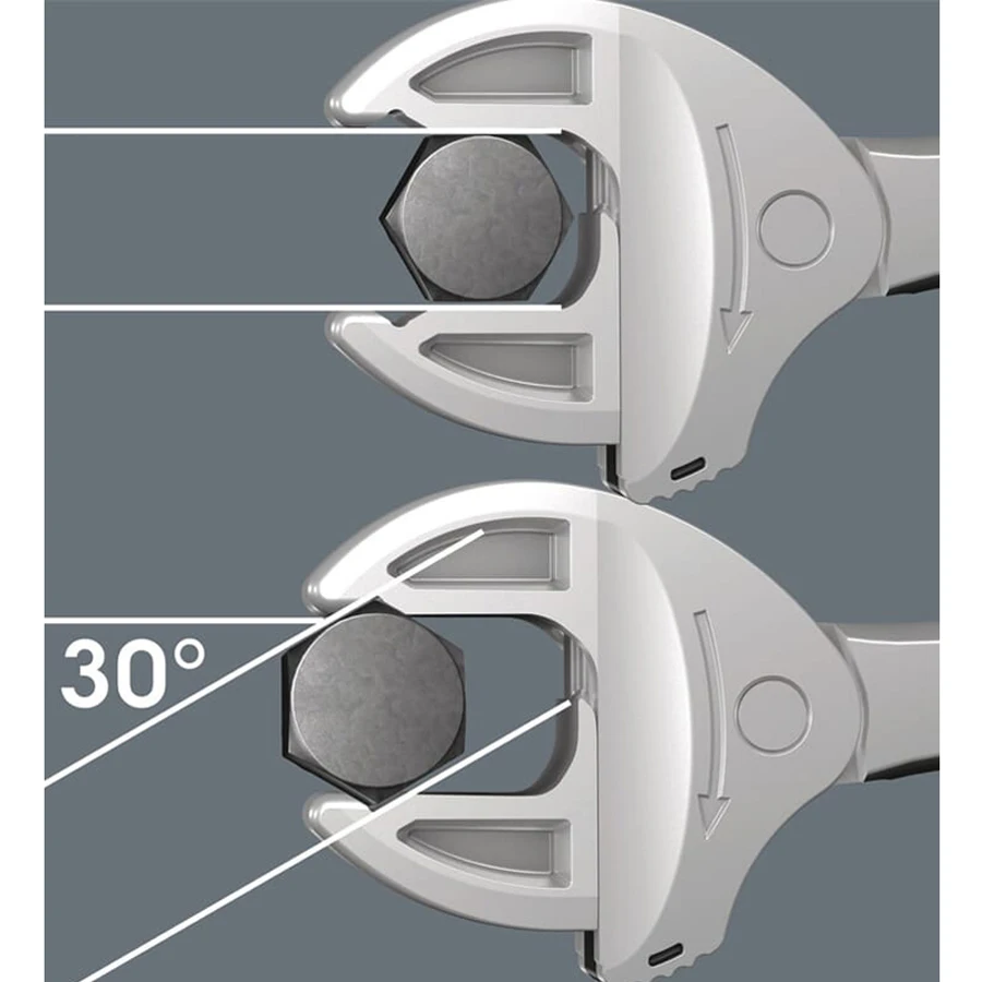 WERA 6004 Joker Self-Adjustable Ratchet Open-End Wrench with Flexible Size Adjustment for Repair Tool