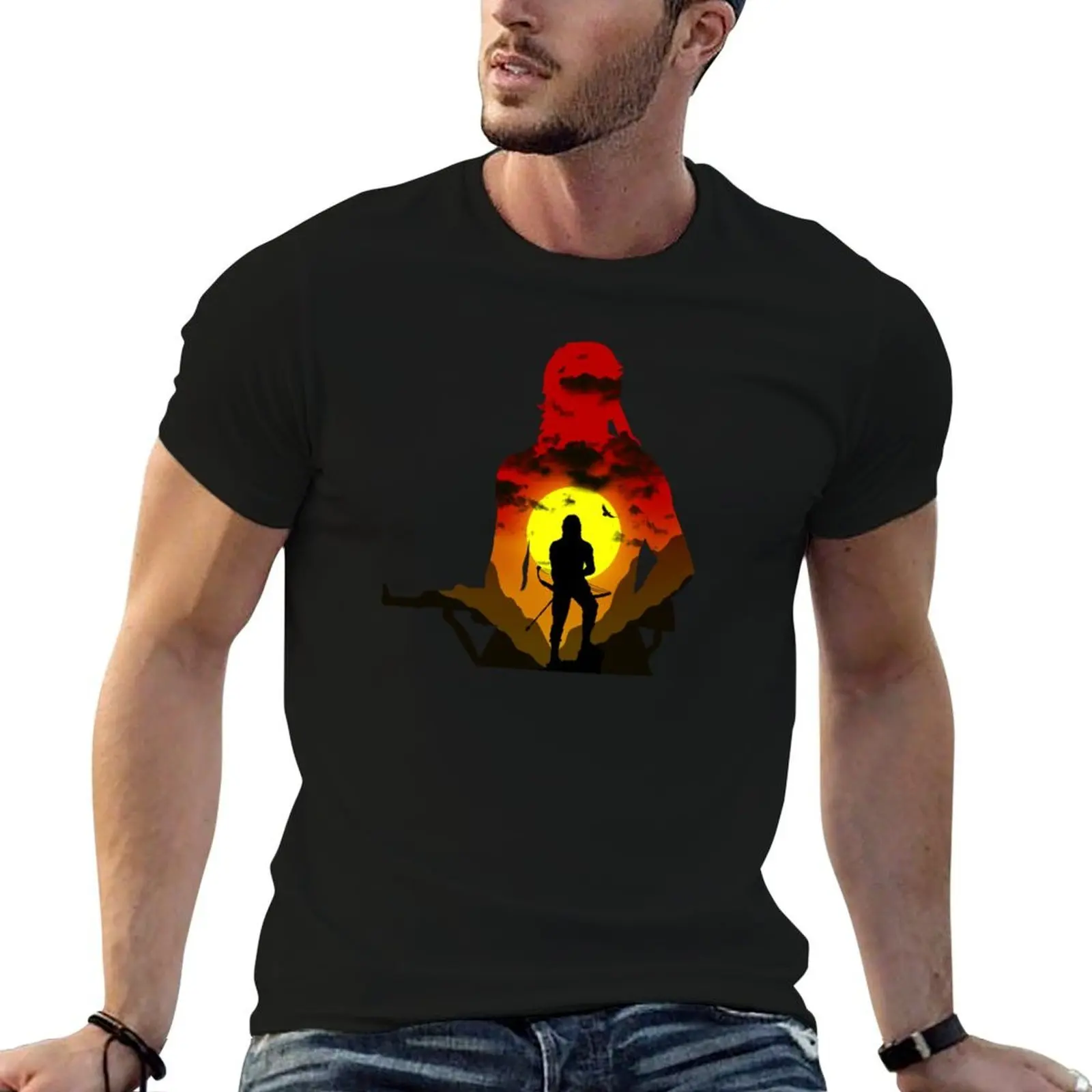 Rambo T-Shirt anime tshirt vintage anime shirt mens funny t shirts