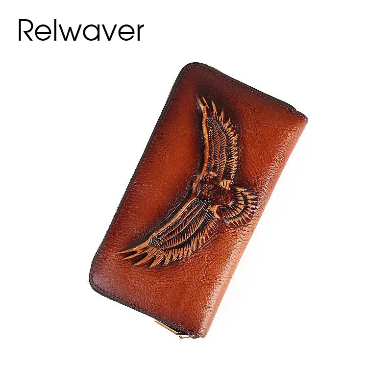relwaver-–-portefeuille-en-cuir-veritable-pour-hommes-et-femmes-avec-fermeture-eclair-long-avec-motif-d'aigle-en-relief