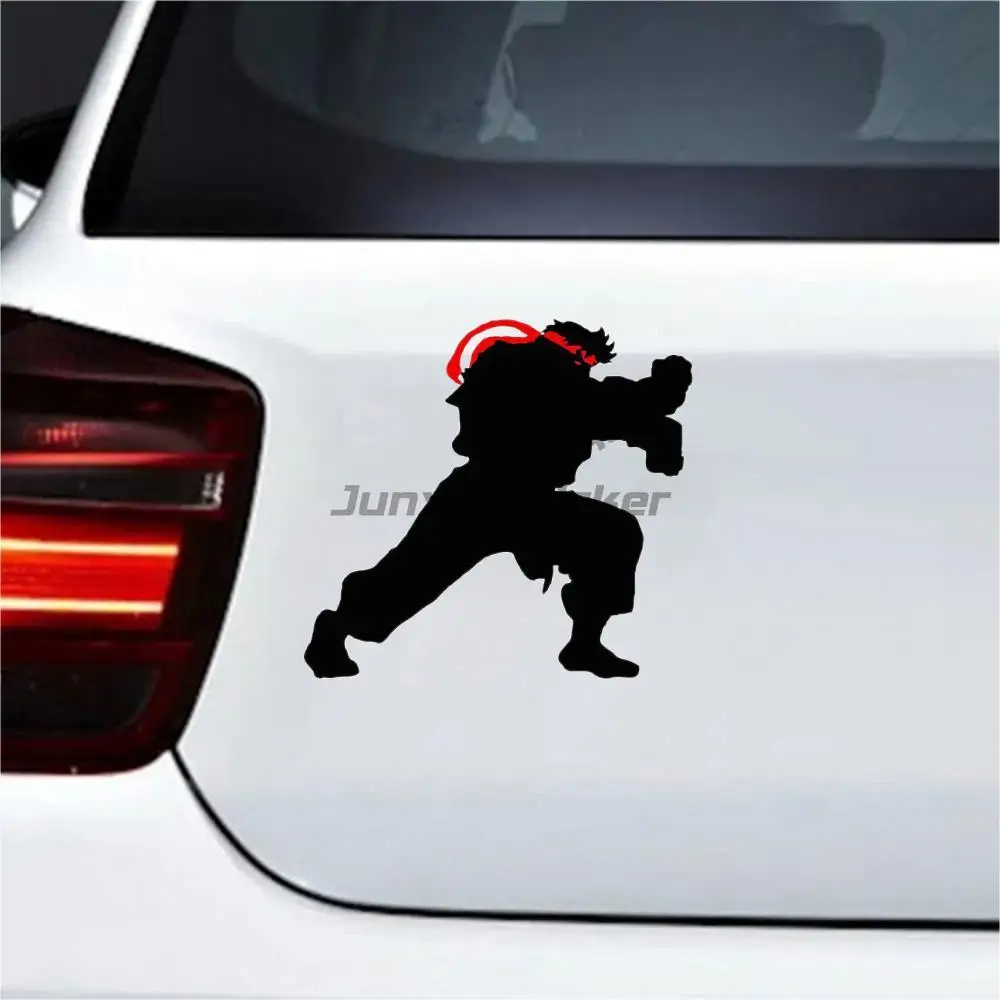 Classic Design  Ryu Personality Car Stickers Suitcase Surfboard Race Car Decoration Scratch-proof Decal for Vehicle