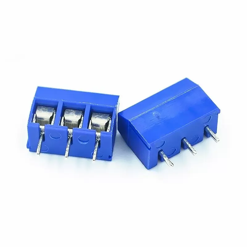 20pcs KF301-2P/KF301-3P/KF301-4P KF301-5.0-2P KF301-5.0-3P KF301-5.0-4P KF301 5.08mm Plug-in Screw Connector Blue/Green