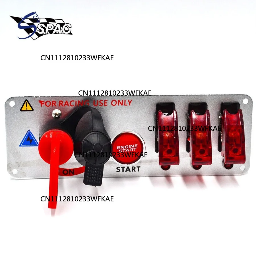 Automobile 12VLED ignition one-button start power-off main switch knob toggle 4 connection general 4 in 1