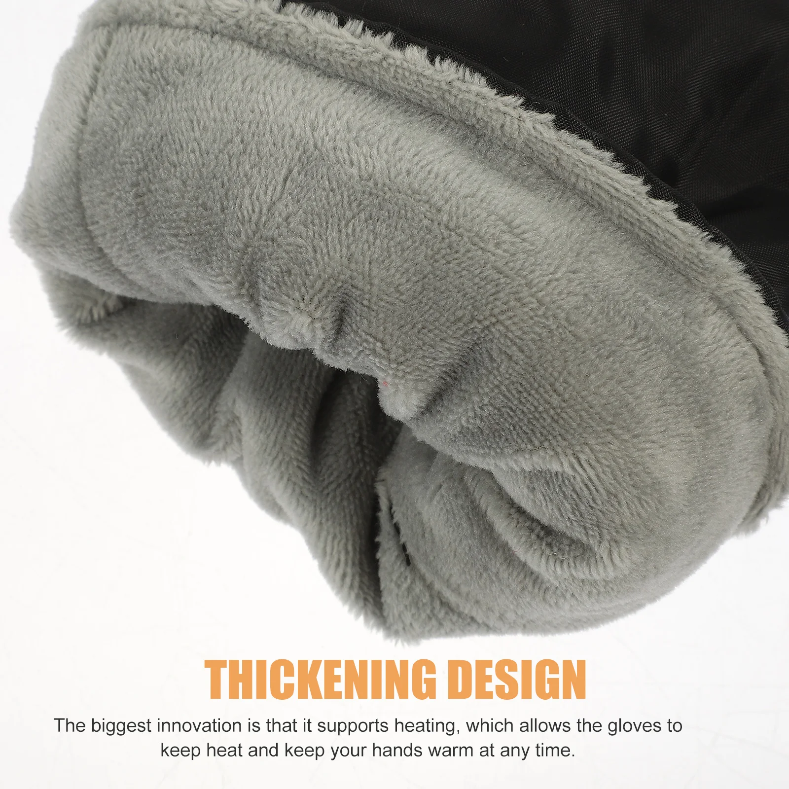 

1Set Electric Heated Thermal Mitts High Temperature Fast Heating Gloves for Winter Sports Windproof Comfortable Adjustable Fit