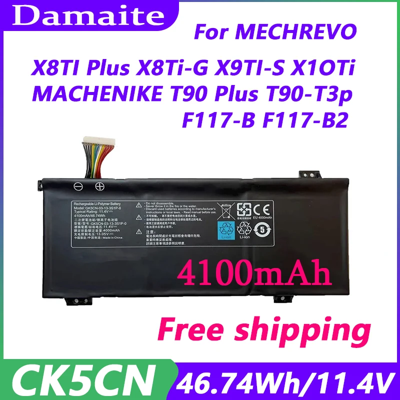 

GK5CN-00-13-3S1P-0 Battery For MECHREVO X8Ti Z2 MACHENIKE T90 Plus T90-T3p F117-B F117-B6 GK5CN GK5CN4Z GK7CN6Z