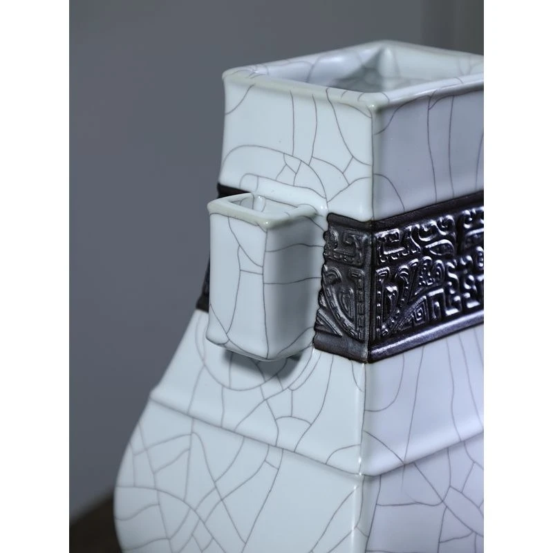 Longquan celadon moon white glaze all handmade flower ornaments collection