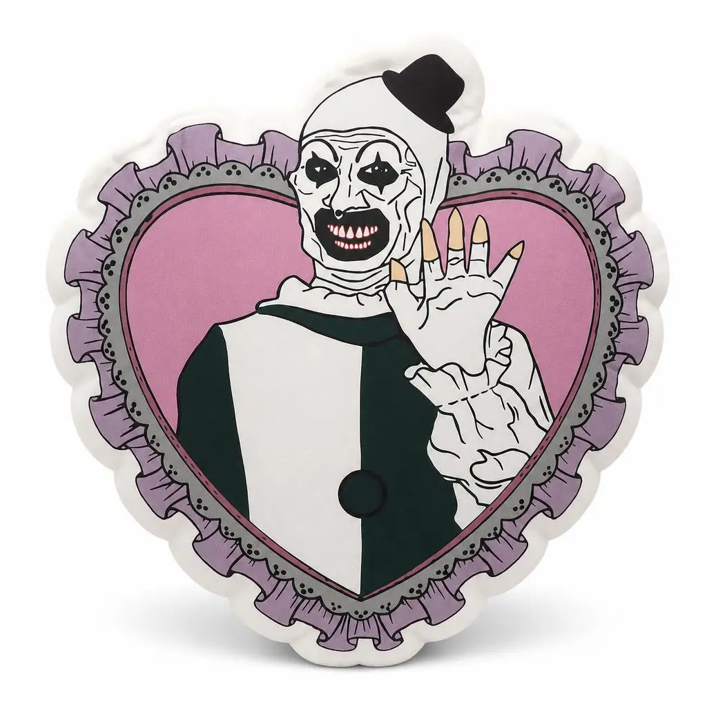 Cute Terrifier Love Horror Plush Pillow Cushion Irregular Stuffed Throw Pillow Home Decor Gift Sofa Bed Couch