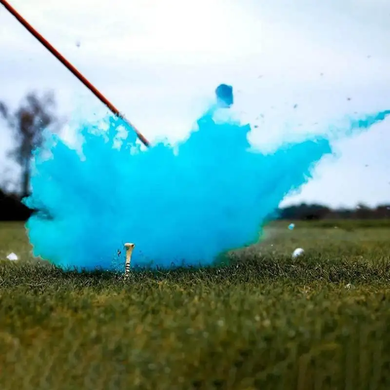 Gender Reveal Exploding Golf Ball Golf Theme Blue Pink Powder Balls Innovative Baby Gender Reveals Smoke Powder Ball Bombs