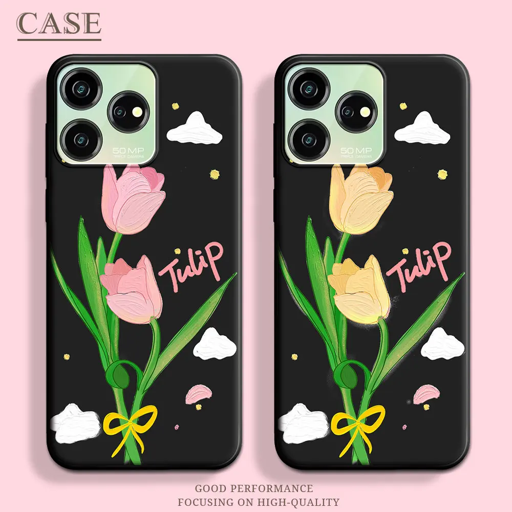 For ZTE Axon 50 Lite Case Butterfly Soft Silicone Couple Stars TPU Flower Phone Case For ZTE Axon 40 Lite Lovely Back Cover