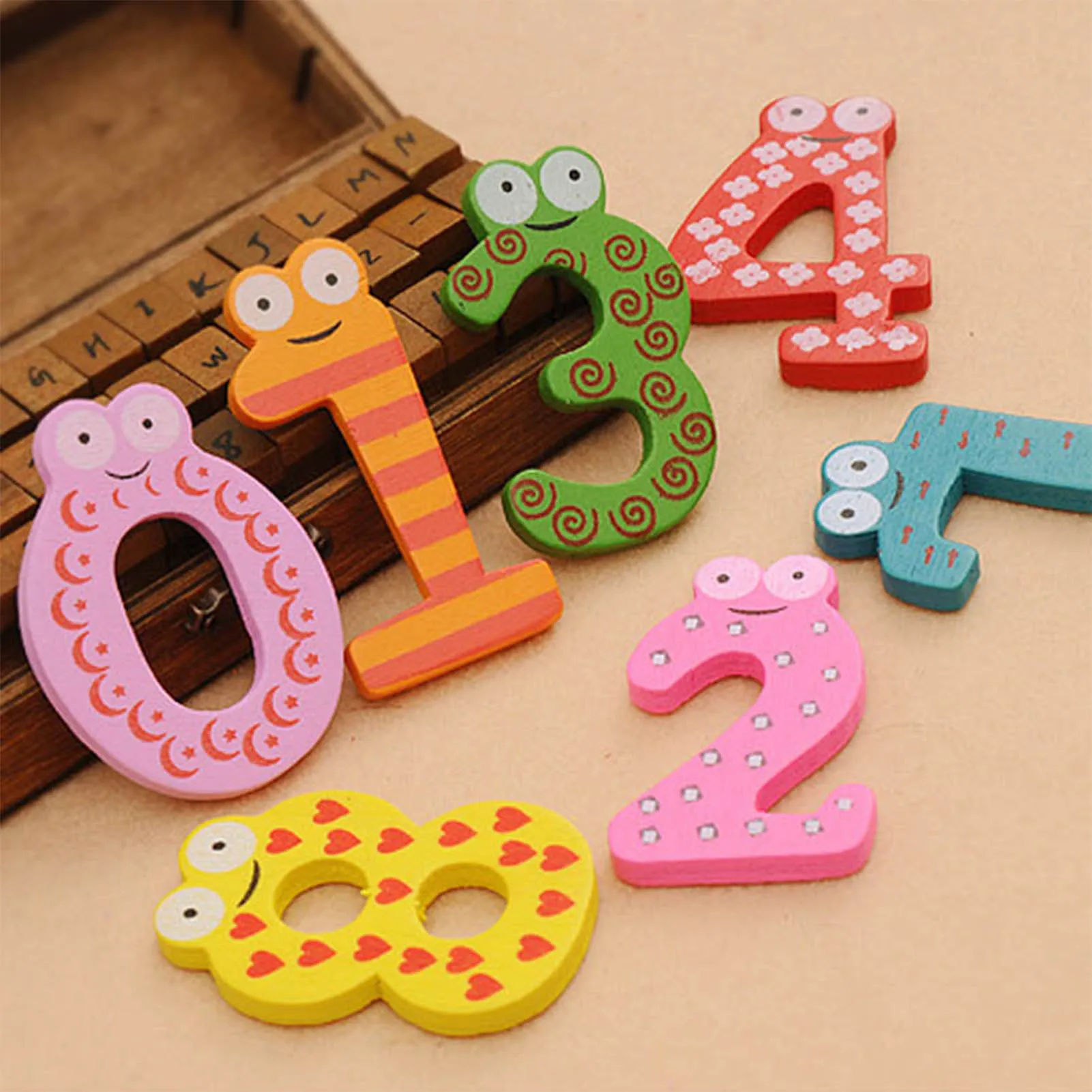 

Cute Fridge Magnets Stickers For Kids Children Letter Number Symbol Animal Early Education Colorful Magnet Stickers 10/12/26pcs