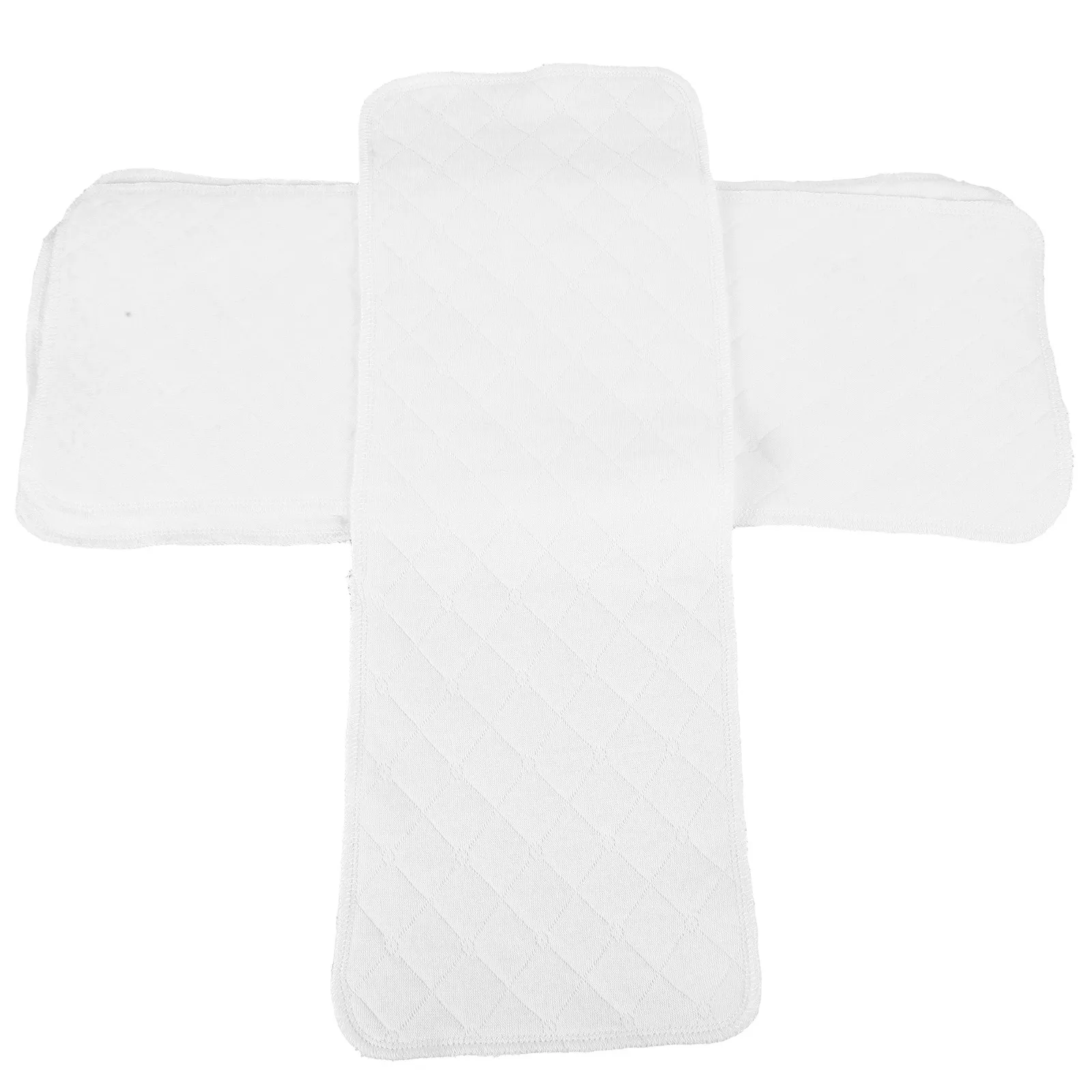 

5 шт. хлопковых детских салфеток - белые, 3-слойные, многоразовые, мягкие, впитывающие, для новорожденных, моющиеся подгузники-трусики