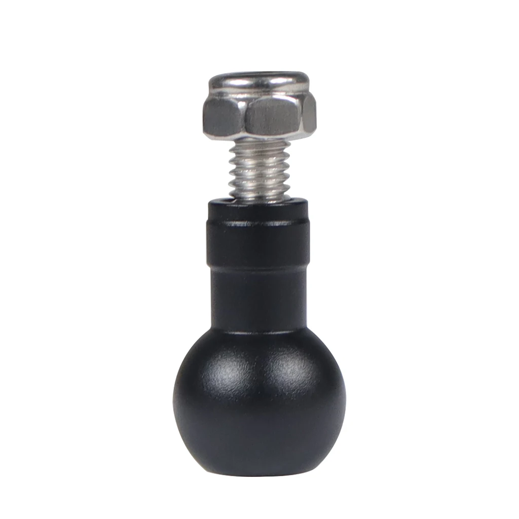 Aluminiumlegierung 17 mm Kugelkopfadapter auf 1/4 M6 Schraubenlochhalterung für Stativ Selfie Fahrradgriff Griff Ständer Telefonhalterung – Detail 14