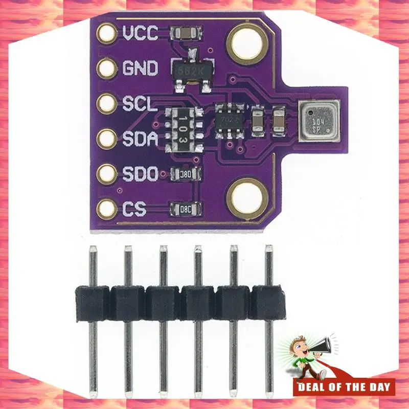 

24-часовая доставка, 2 шт., BME680, цифровой датчик температуры и влажности, давления CJMCU-680, макетная плата модуля высотной высоты