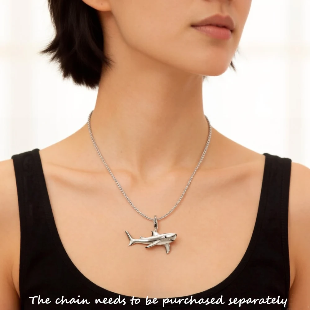 Pendant Shark Brand New Fashion Jewelry Europe Accessories 925 Sterling Silver Trendy Gift For Women Men