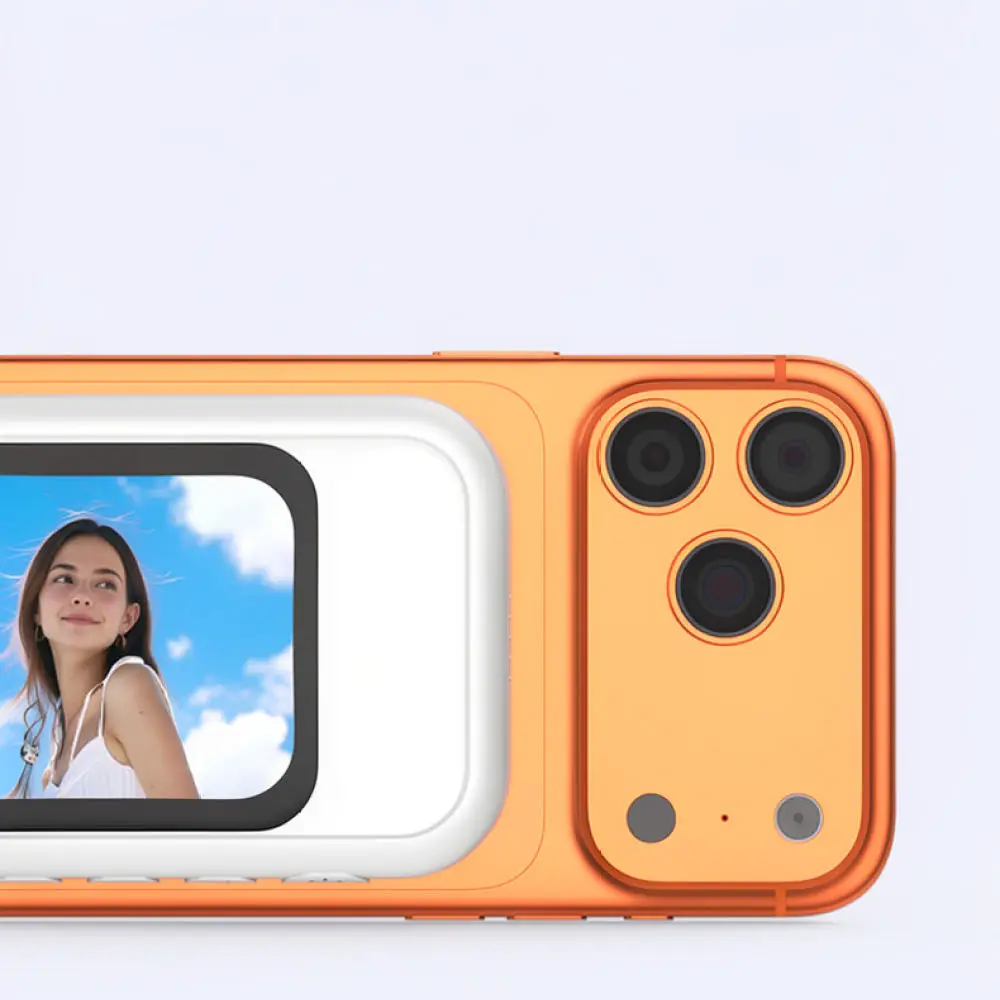 Smart Phone Rear Camera Mirror Magnetic Selfie Display Wireless Fill Light Portable Vlog Gadget For Content Creators New