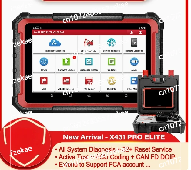 

LAUNCH X-431 PRO ELITE Automotive Fault Detector Overseas Multi Language Configuration Foreign Trade Edition