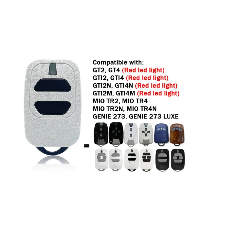 

DEA GTI2/GTI4 GT2/GT4 Garage Gate 433.92MHz Rolling Code Command Remote Control For DEA MIO TR2 TR4 TR2N TR4N GENIE 273 GTI2M