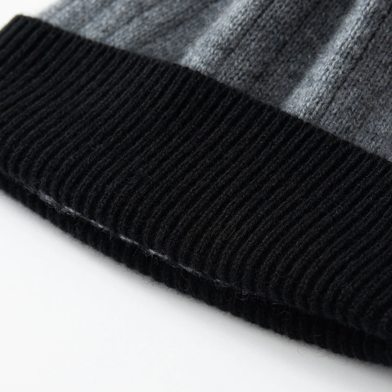 Top Qualität Winter Kaschmir Hüte Frauen Casual Outdoor Warm Halten Kopfbedeckungen Weiche Kaschmir Gestrickte Hut Unisex Skullies Mützen Kappe – Detail 20