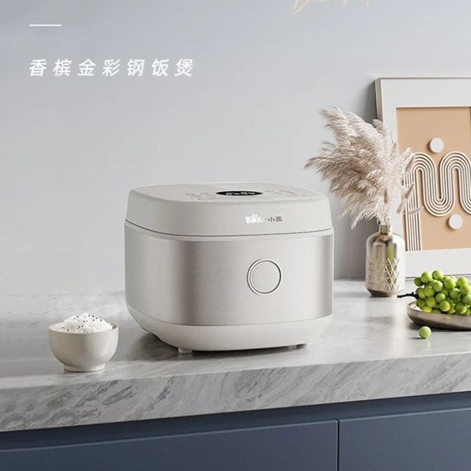 Bear 4L Rice Cooker: Ceramic Oil Antibacterial & Non - stick, Smart Reservation, Quick Firewood - like Cooking, Large Capacity