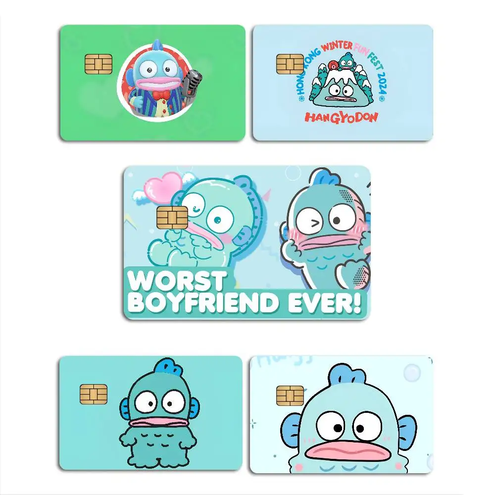H-HangyodonS CARTOON Diy Credit Debit Card Sticker Party Sticker Decoration Waterproof Small Chip Card Skin Sticker