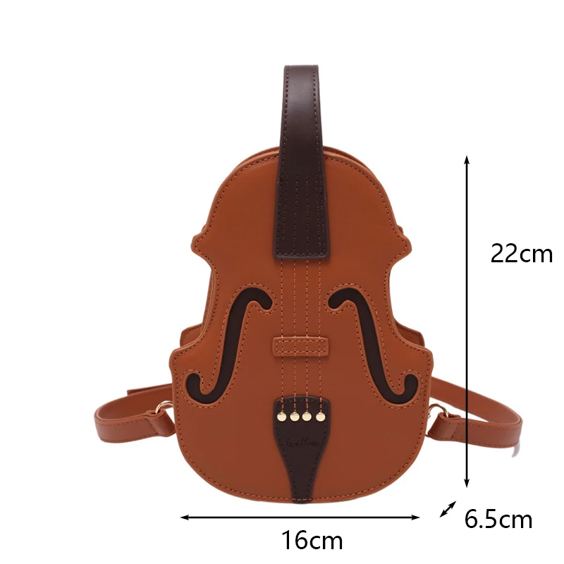 Kreative Violine Weiblichen Umhängetasche PU Leder Kleine Rucksäcke für Frauen Luxus Design Gewinde Damen Mode Schulter Tasche – Detail 21