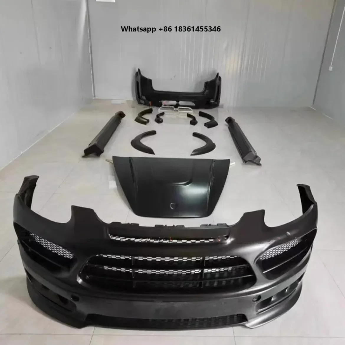 Body Kit Front Rear Bumper Assembly For Modified Side Skirt Eyebrow Fender Carbon Fiber Engine Hood Car body accessories