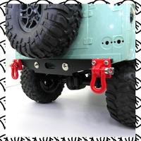 A71Z Metal Rear Bumper With Tow Hook For MN D90 D91 D96 MN98 MN99S MN45 1/12 RC Car Upgrade Parts Accessories