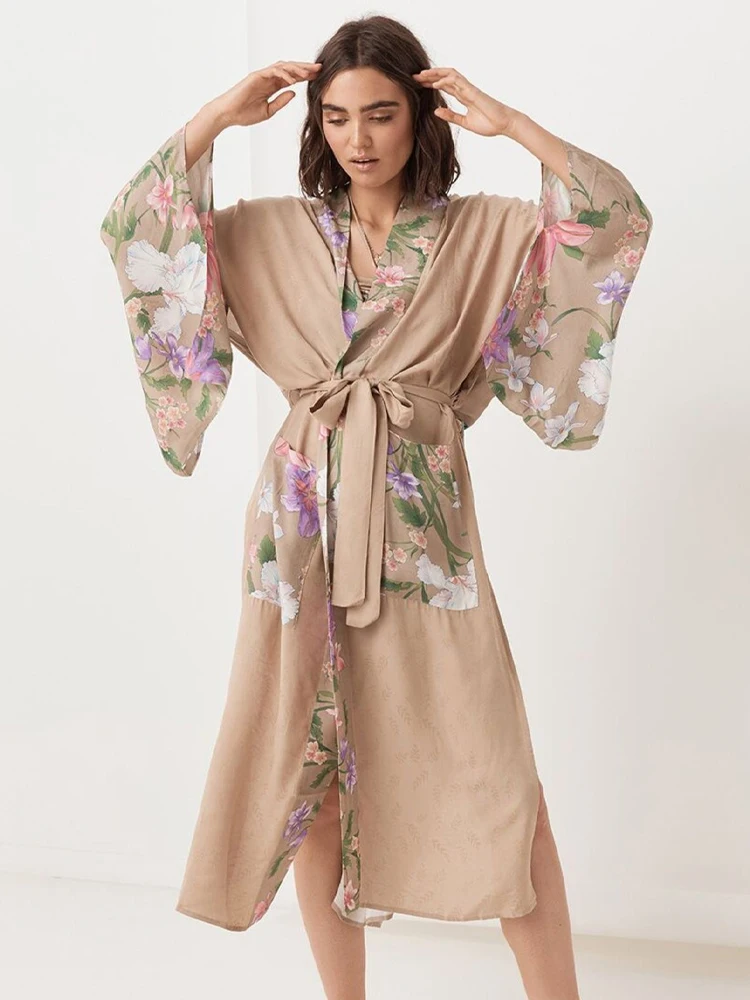 2023 Boho długa sukienka plażowa letnie kobiety tunika sukienki kimono strój kąpielowy Cover Up stroje kąpielowe spódnica Robe De Plage A137