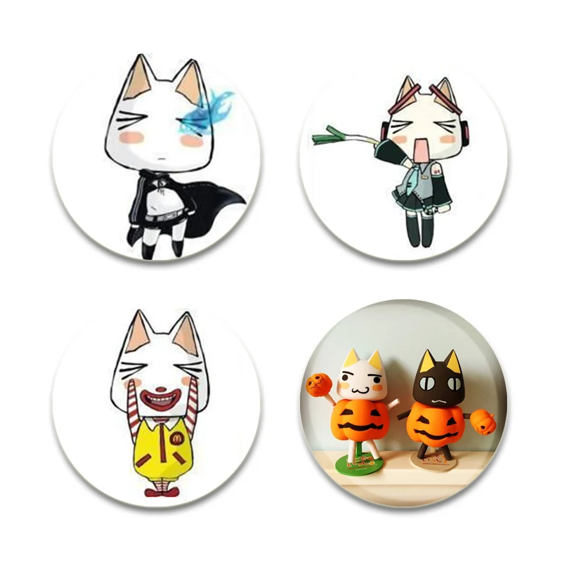 Anime Toro Inoue Pins,funny Cartoon Badge,Handmade Tinplate Brooches,Breastpin for Backpack Clothes Gifts Accessory 32/44/58mm