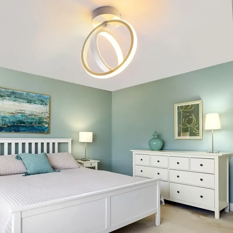 

Светодиодные потолочные светильники для коридоров, железные светильники для проходов, современные 3-цветные светильники для балконов, входных групп, лестниц, домашнего декора.